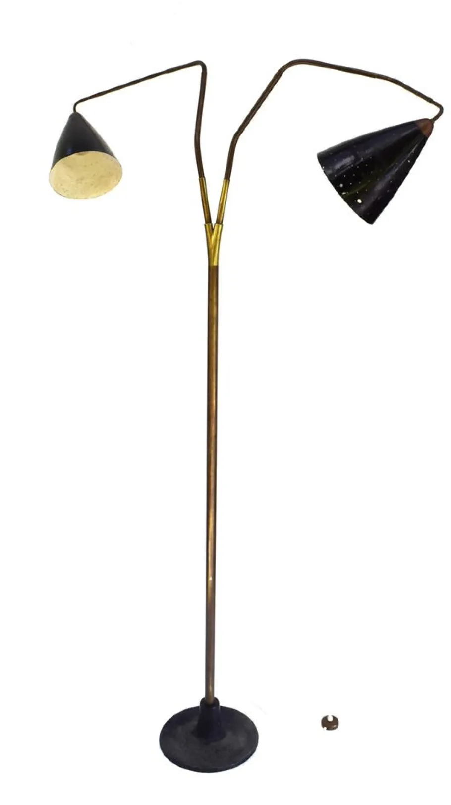 New Pamono Vintage Flamingo Floor Lamp by Franz Hagenauer for Werkstätte Hagenauer Wien, 1950s