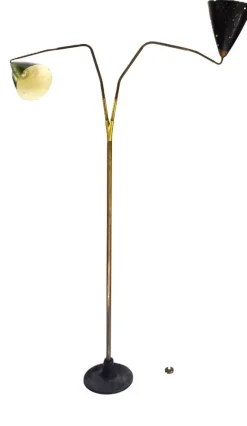 New Pamono Vintage Flamingo Floor Lamp by Franz Hagenauer for Werkstätte Hagenauer Wien, 1950s