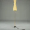 New Pamono Vintage Floor Filigree Lamp with Fiberglass Shade, Germany, 1950s