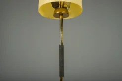 New Pamono Vintage Floor Filigree Lamp with Fiberglass Shade, Germany, 1950s