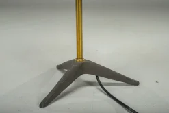 New Pamono Vintage Floor Filigree Lamp with Fiberglass Shade, Germany, 1950s