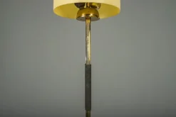 New Pamono Vintage Floor Filigree Lamp with Fiberglass Shade, Germany, 1950s