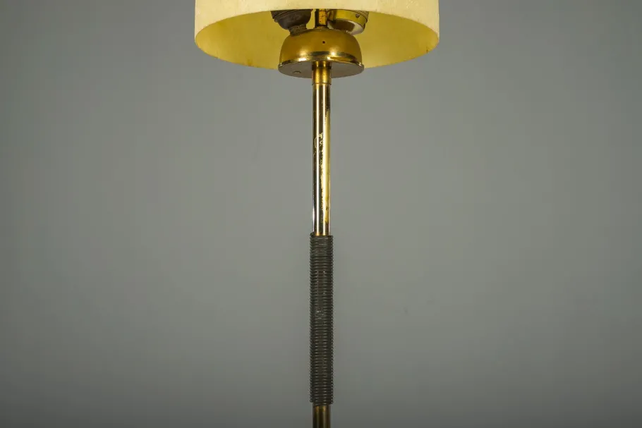 New Pamono Vintage Floor Filigree Lamp with Fiberglass Shade, Germany, 1950s