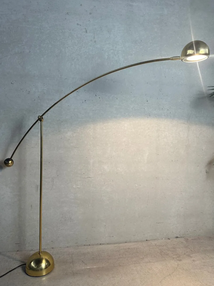 Clearance Pamono Vintage Floor Lamp from Hustadt Leuchten, 1980s