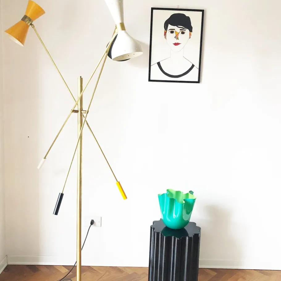 Clearance Pamono Vintage Floor Lamp from Stilnovo, 1980s