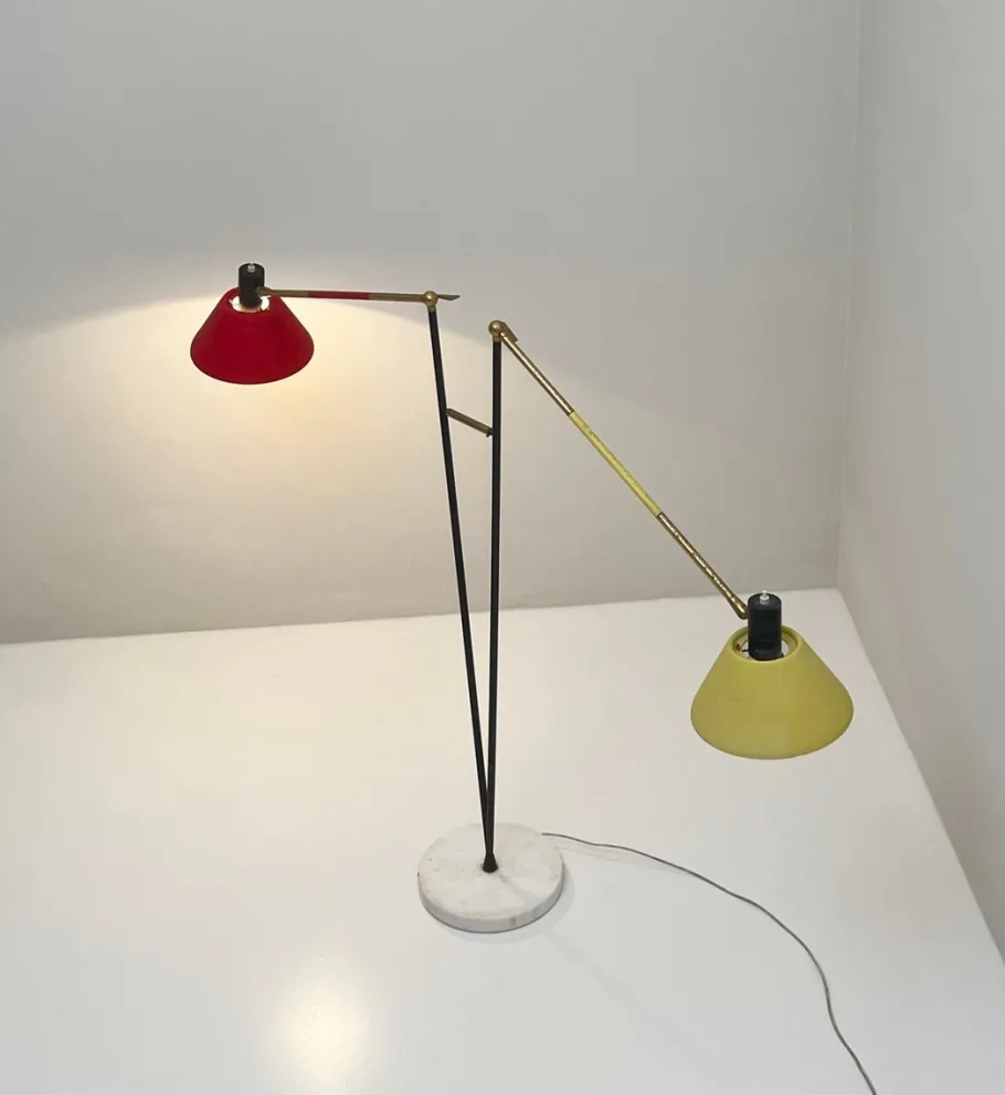 Best Pamono Vintage Floor Lamp from Stilux Milano, 1950s