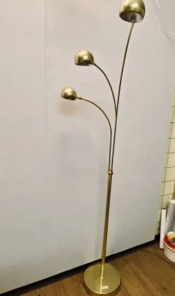Hot Pamono Vintage Floor Lamp in Brass from Honsel, 1970s