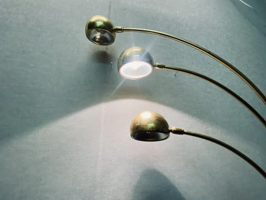 Hot Pamono Vintage Floor Lamp in Brass from Honsel, 1970s