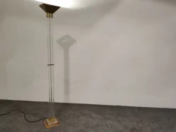Hot Pamono Vintage Floor Lamp in Brass and Acrylic Glass from Belgo Chrom, 1970s