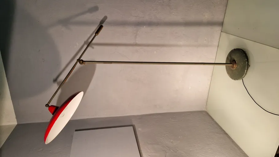 Outlet Pamono Vintage Floor Lamp in Brass, 1950s