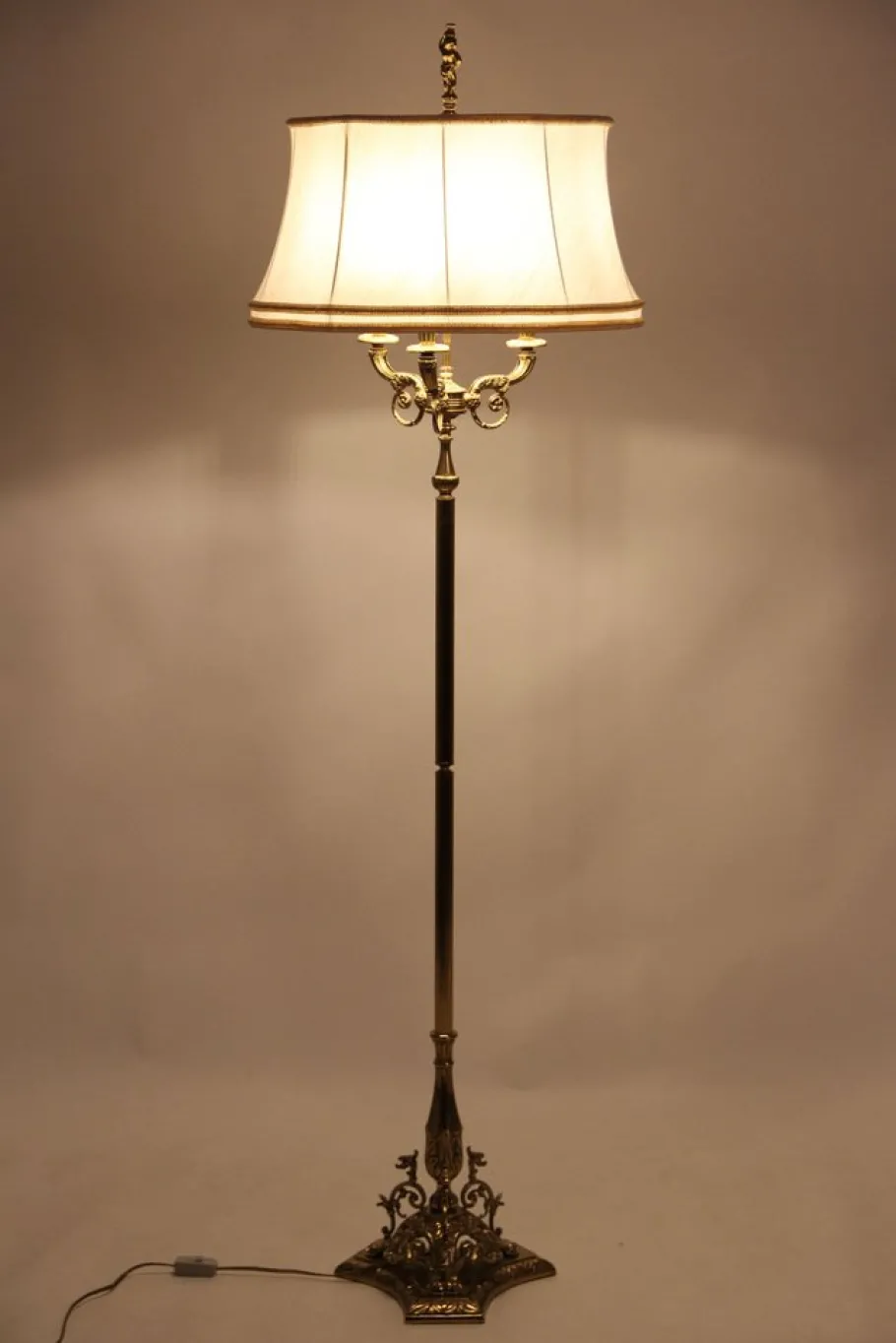 New Pamono Vintage Floor Lamp in Brass