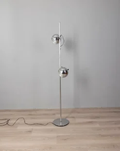 Clearance Pamono Vintage Floor Lamp in Chromed Metal by Goffredo Reggiani for Reggiani, 1970s