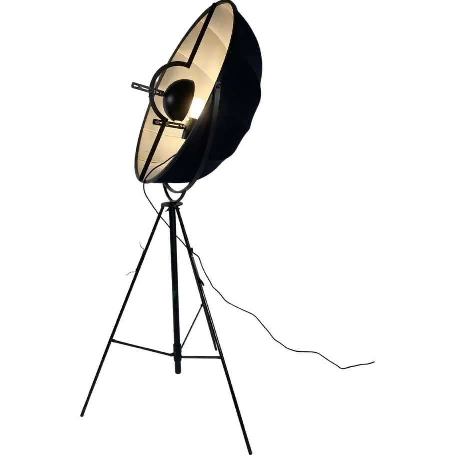Sale Pamono Vintage Floor Lamp in Original Black by Mariano Fortuny for Pallucco Italia, 1980s