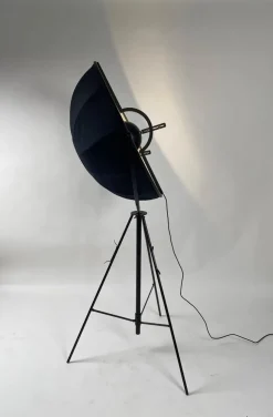 Sale Pamono Vintage Floor Lamp in Original Black by Mariano Fortuny for Pallucco Italia, 1980s