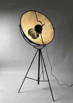 Sale Pamono Vintage Floor Lamp in Original Black by Mariano Fortuny for Pallucco Italia, 1980s