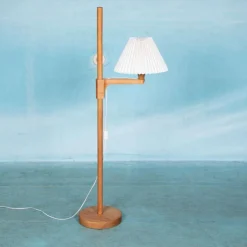 Best Pamono Vintage Floor Lamp in Pine by Carl Malmsten