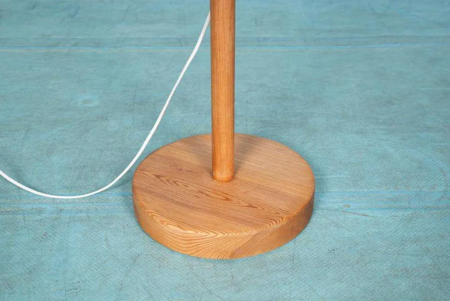 Best Pamono Vintage Floor Lamp in Pine by Carl Malmsten