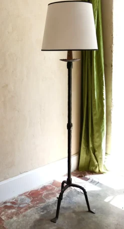 New Pamono Vintage Floor Lamp in Wrought Iron