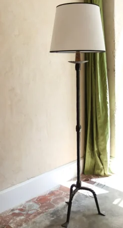 New Pamono Vintage Floor Lamp in Wrought Iron
