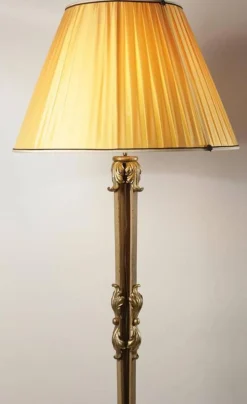 Online Pamono Vintage Floor Lamp in Wrought Iron with Gilded Accents