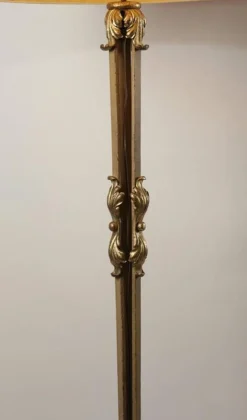 Online Pamono Vintage Floor Lamp in Wrought Iron with Gilded Accents