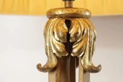 Online Pamono Vintage Floor Lamp in Wrought Iron with Gilded Accents