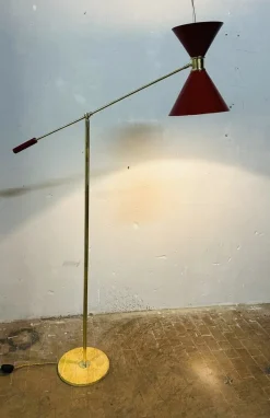 New Pamono Vintage Floor Lamp, 1950s