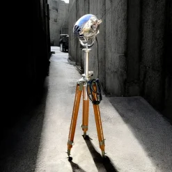 Best Pamono Vintage Floor Lamp Theater Spotlight, England, 1950s