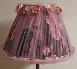 Best Pamono Vintage Floor Lamp with Brass Base and Handmade Fabric Shade by Lamplove, 1950s