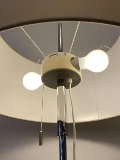 Pamono Vintage Floor Lamp with Fabric Shade from Erco, Germany, 1960s