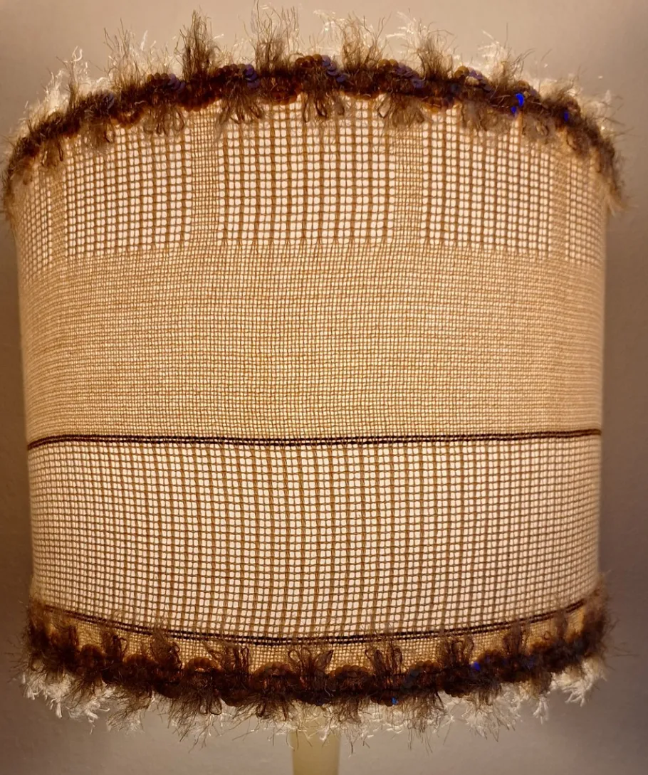 Sale Pamono Vintage Floor Lamp with Handmade Fabric Shade from Lamplove, 1960s