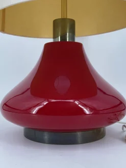 Hot Pamono Vintage Floor Lamp with Illuminated Red Glass Base, 1970s