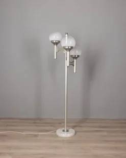 Best Pamono Vintage Floor Lamp with Three Lights in Glass from Sciolari, 1970s