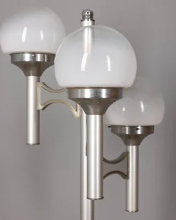Best Pamono Vintage Floor Lamp with Three Lights in Glass from Sciolari, 1970s