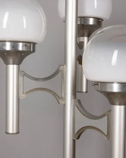 Best Pamono Vintage Floor Lamp with Three Lights in Glass from Sciolari, 1970s
