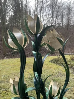 Outlet Pamono Vintage Floral Floor Lamp by Hans Kögl, 1960s