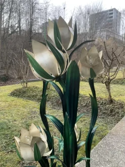 Outlet Pamono Vintage Floral Floor Lamp by Hans Kögl, 1960s