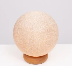 Best Pamono Vintage French Ball Lamp on Pine Base, 1970
