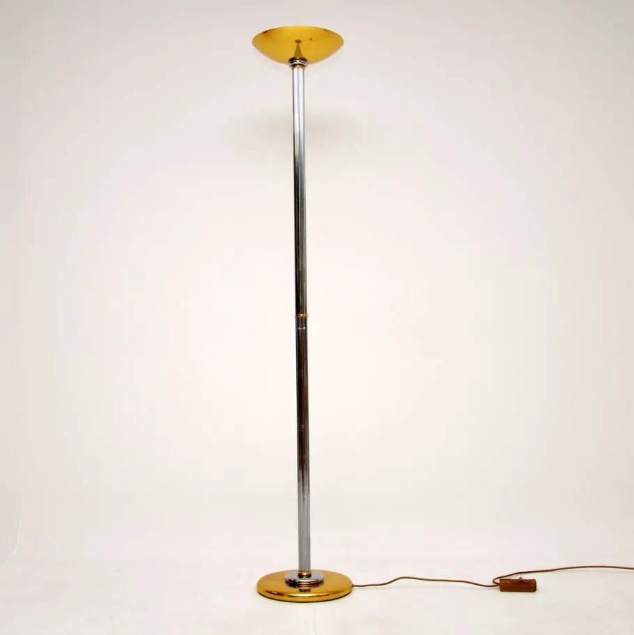 New Pamono Vintage French Floor Lamp attributed to Le Dauphin, 1970s