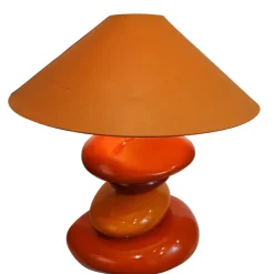 Sale Pamono Vintage French Table Lamp in Glazed Ceramic, 1980s