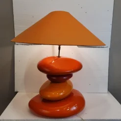 Sale Pamono Vintage French Table Lamp in Glazed Ceramic, 1980s