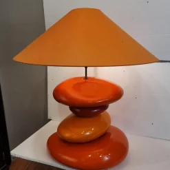 Sale Pamono Vintage French Table Lamp in Glazed Ceramic, 1980s
