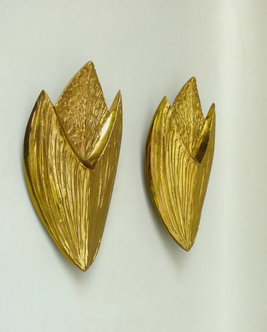 Sale Pamono Vintage French Wall Lights from Maison Charles, 1970s, Set of 2