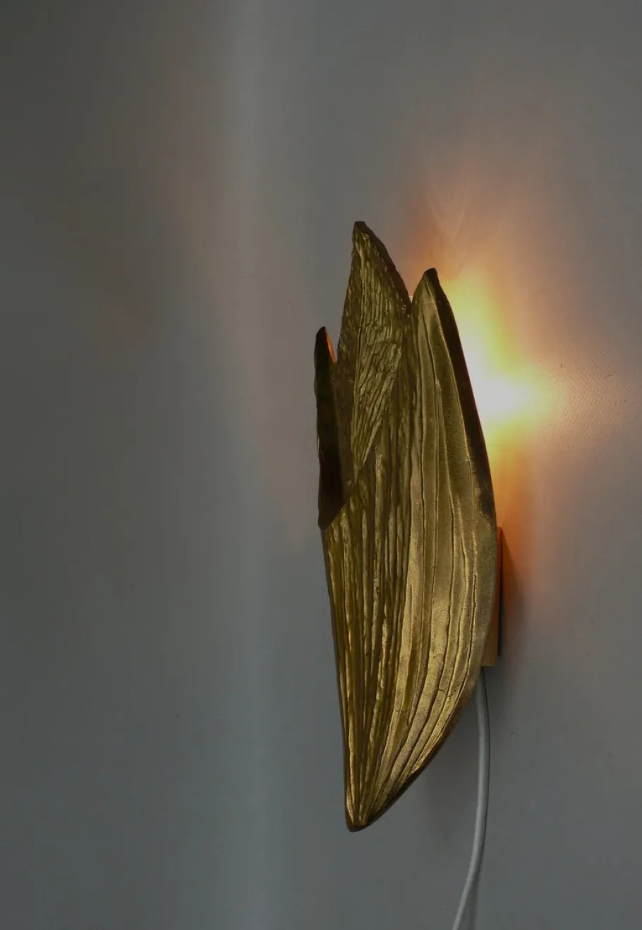 Sale Pamono Vintage French Wall Lights from Maison Charles, 1970s, Set of 2