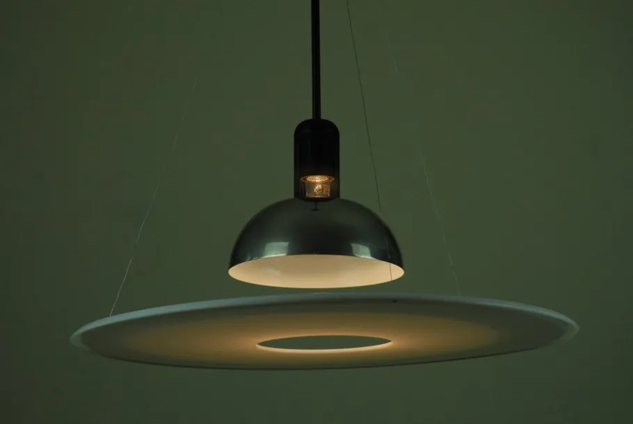 Sale Pamono Vintage Frisbi 850 Pendant Lamp by Achille Castiglioni for Flos, 1980s