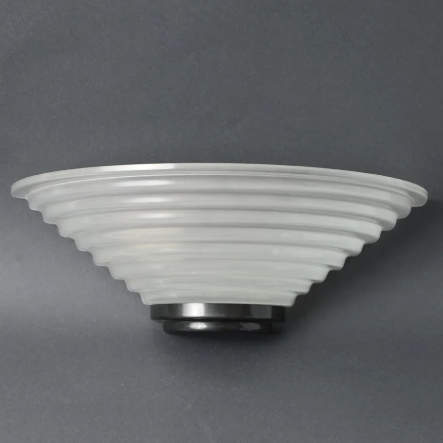 Sale Pamono Vintage Frosted Glass Wall Lamp from Lumess, 1980s