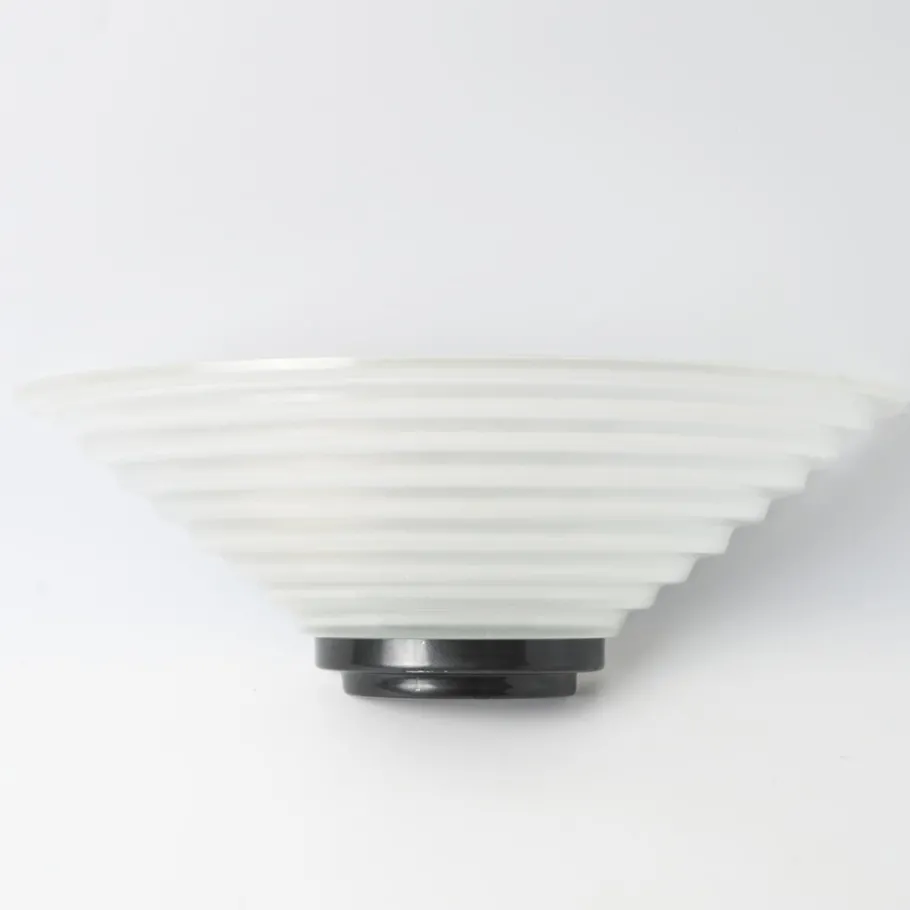 Sale Pamono Vintage Frosted Glass Wall Lamp from Lumess, 1980s