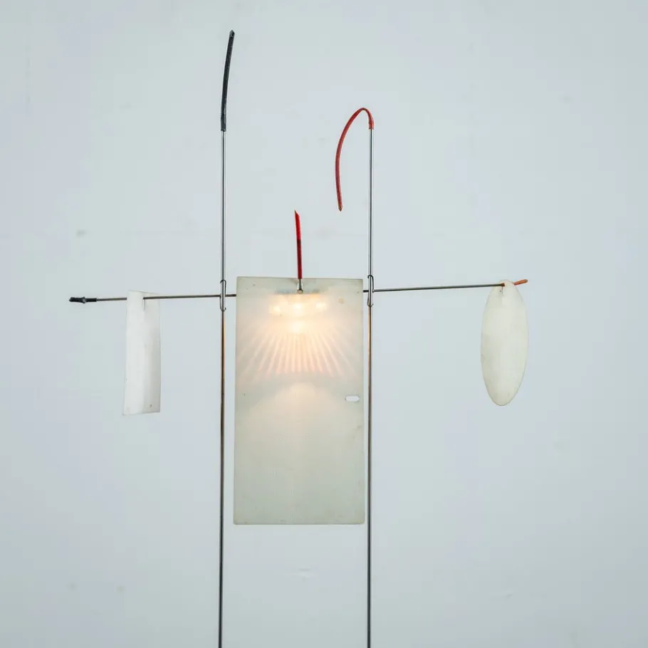 Best Pamono Vintage Fukushu Table Lamp in Metal attributed to Ingo Maurer for Design M, Germany, 1980s