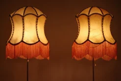 Best Pamono Vintage G-024 Floor Lamps in Brass by Alf Svensson for Bergboms, 1960s, Set of 2