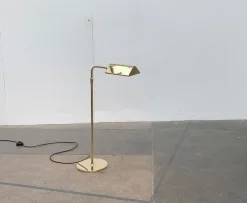 Best Pamono Vintage German Hollywood Regency Style Brass Floor Lamp by Florian Schulz